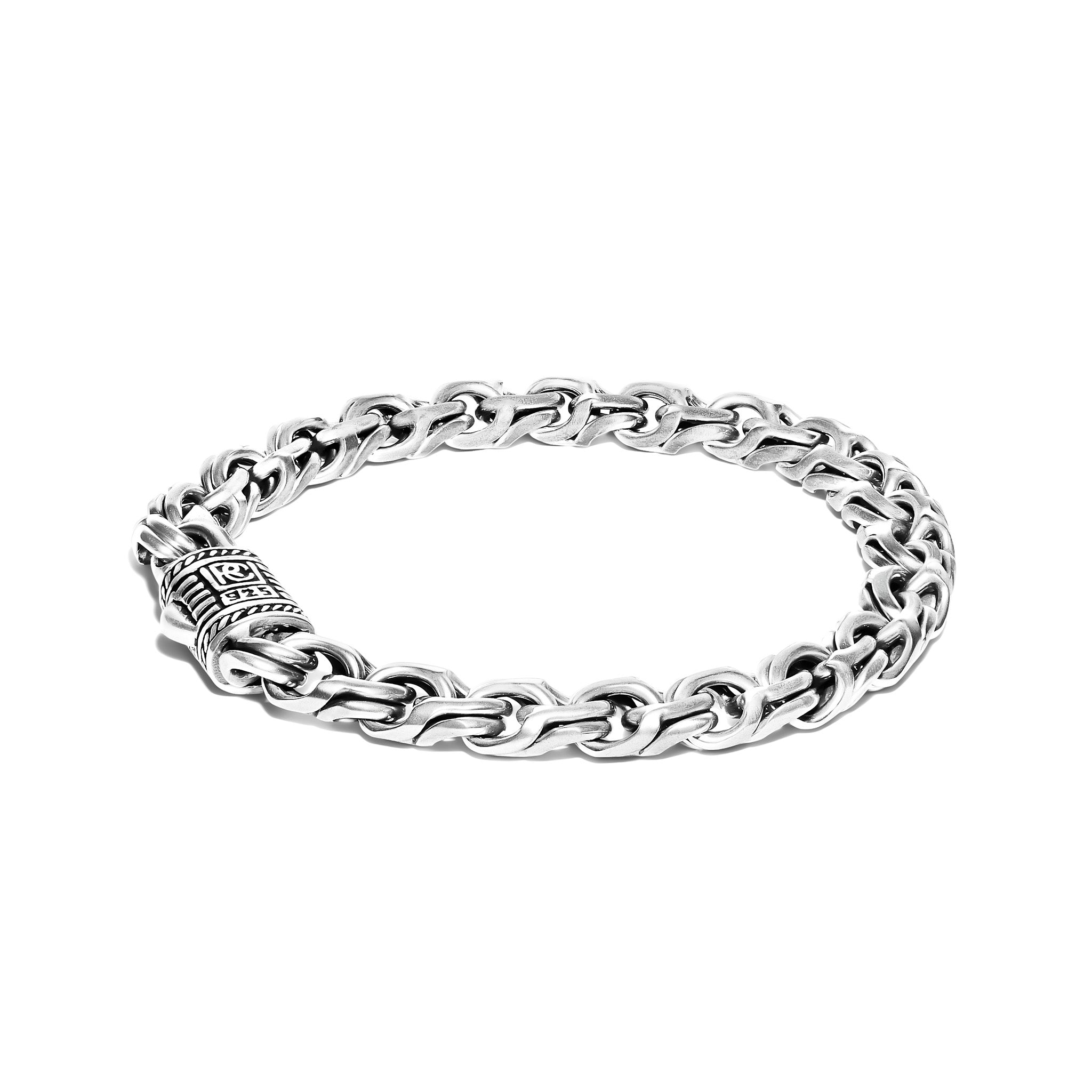 4mm Sterling Silver Byzantine Bracelet - Handcrafted in Bali