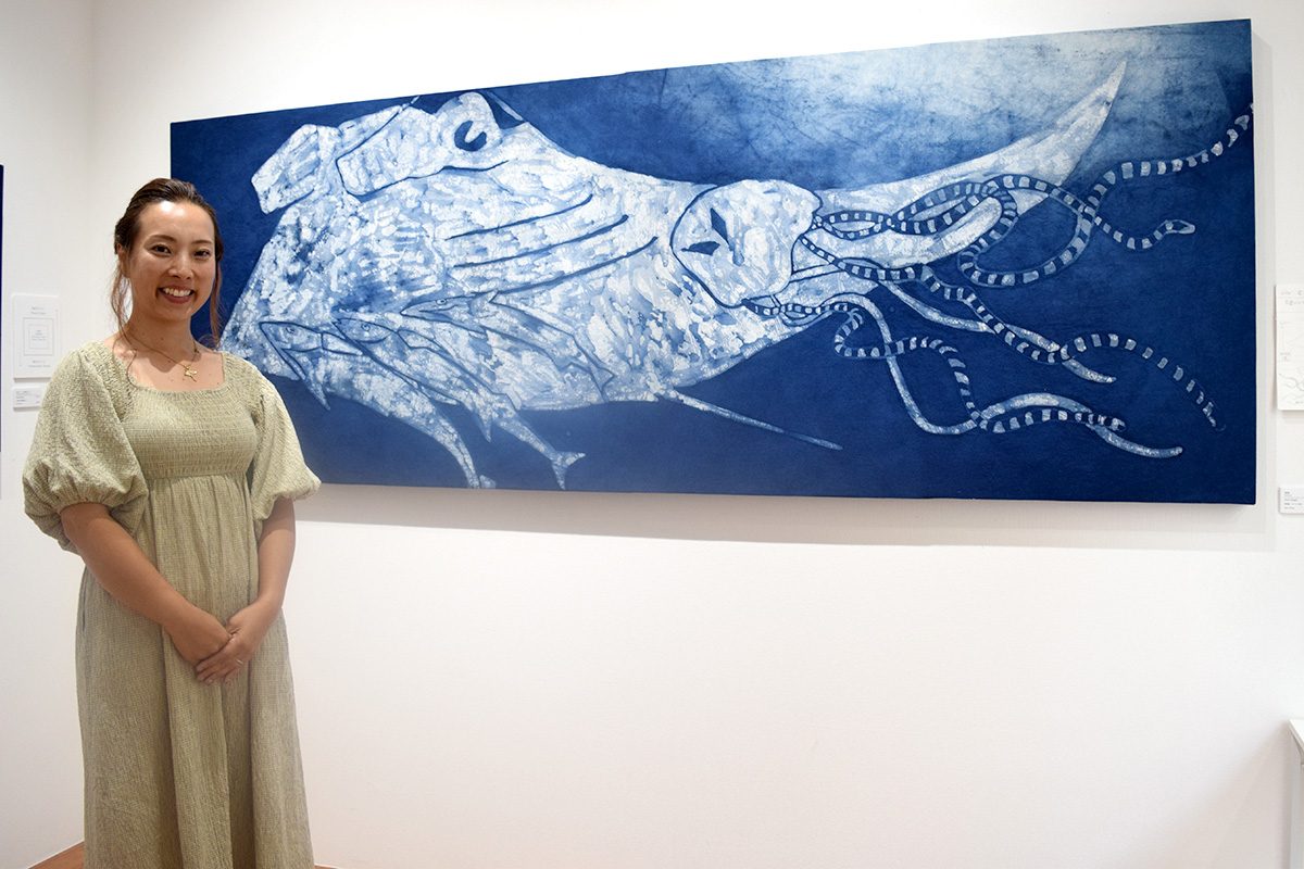 海の美しさと自然への畏怖 石垣絵里奈さん個展