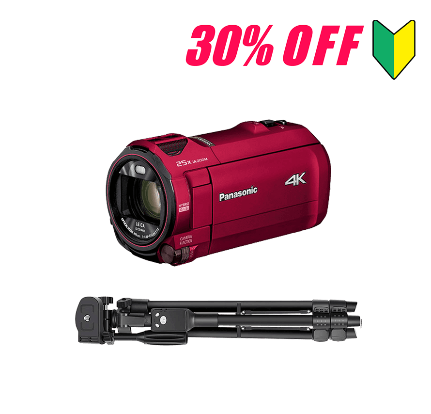 レンタル] Panasonic デジタル4Kビデオカメラ HC-VX992M 三脚セット