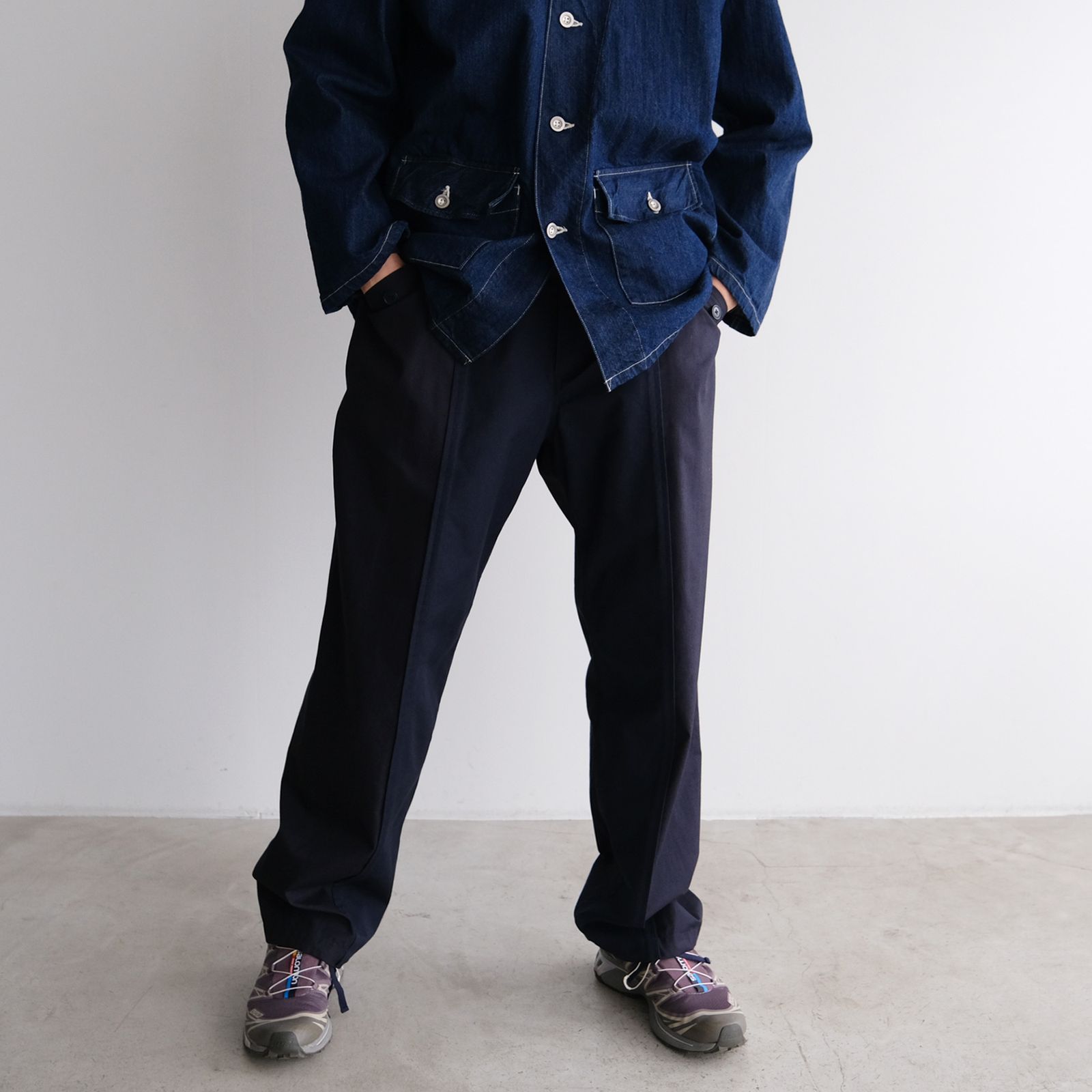 NOMARHYTHM TEXTILE - 『Blocked Work Pants』-パンツ-（Navy