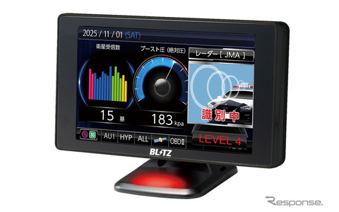 無線LAN内蔵＆業界最大4.0インチ、ブリッツのレーザー＆レーダー探知機