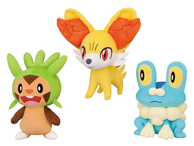 大きさは約22cm！「ハリマロン」「フォッコ」「ケロマツ」のぬいぐるみ