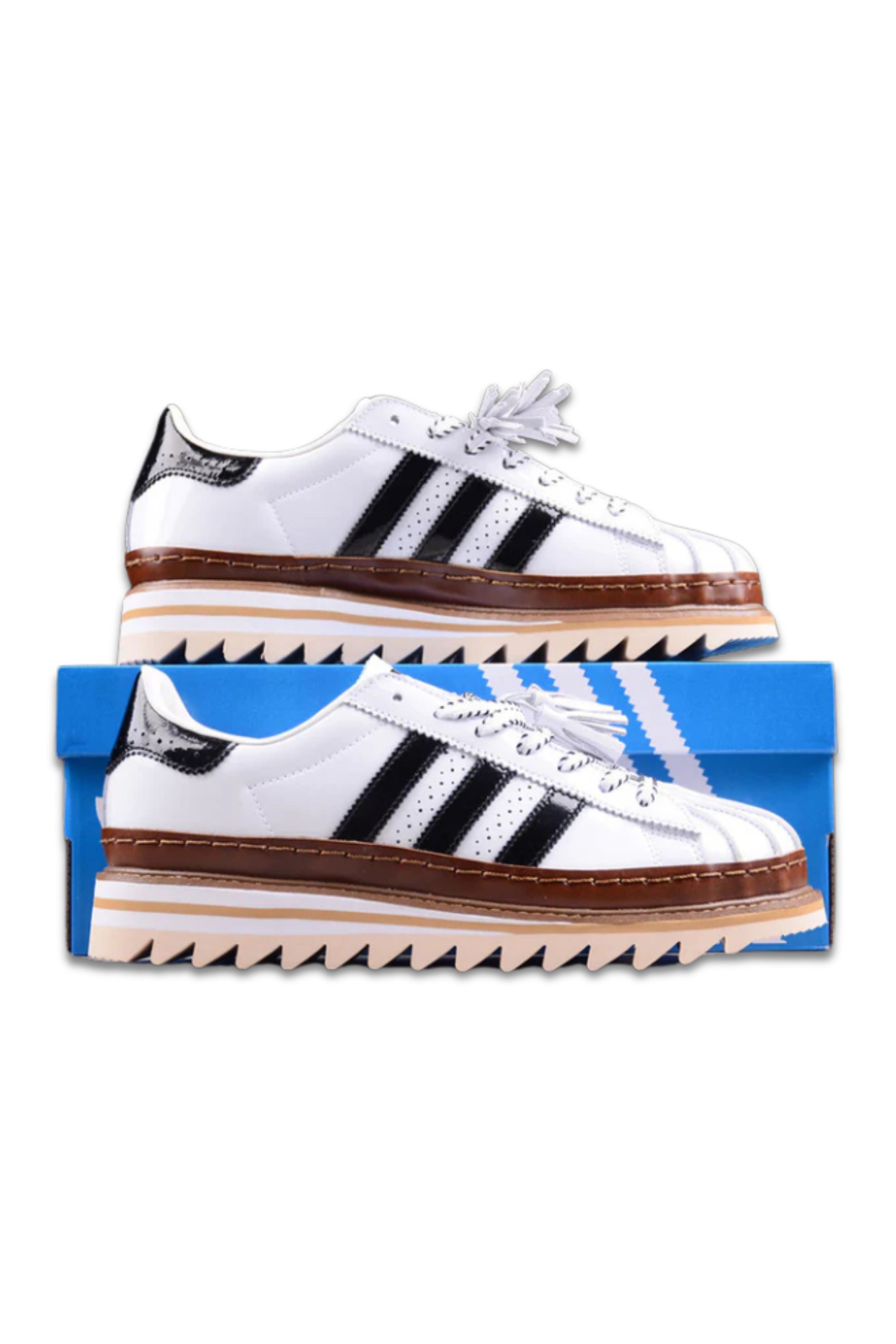 CLOT x Adidas Superstar White Crystal Sand