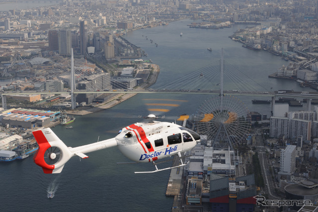 最新型ヘリコプター「H145 / BK117 D-3」、ドクターヘリとして納入