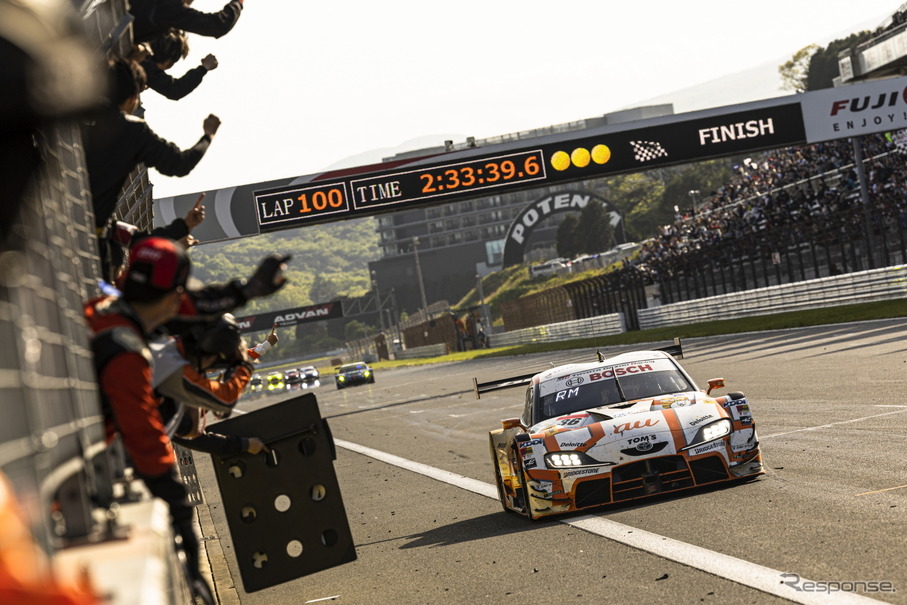 SUPER GT 第2戦】auトムススープラが6番手スタートから大逆転勝利