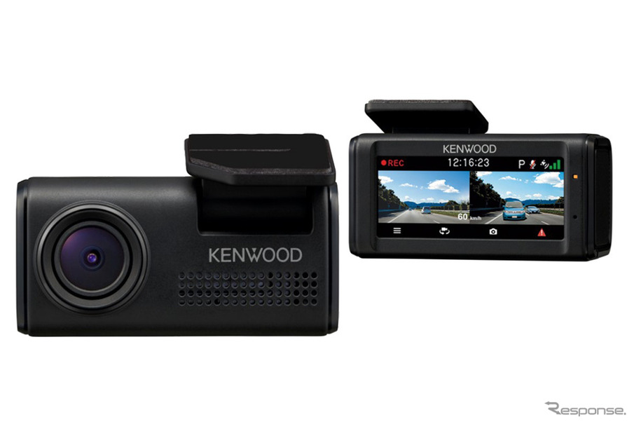最長24時間の駐車録画に対応！ JVCケンウッド、ワイド液晶搭載の前後