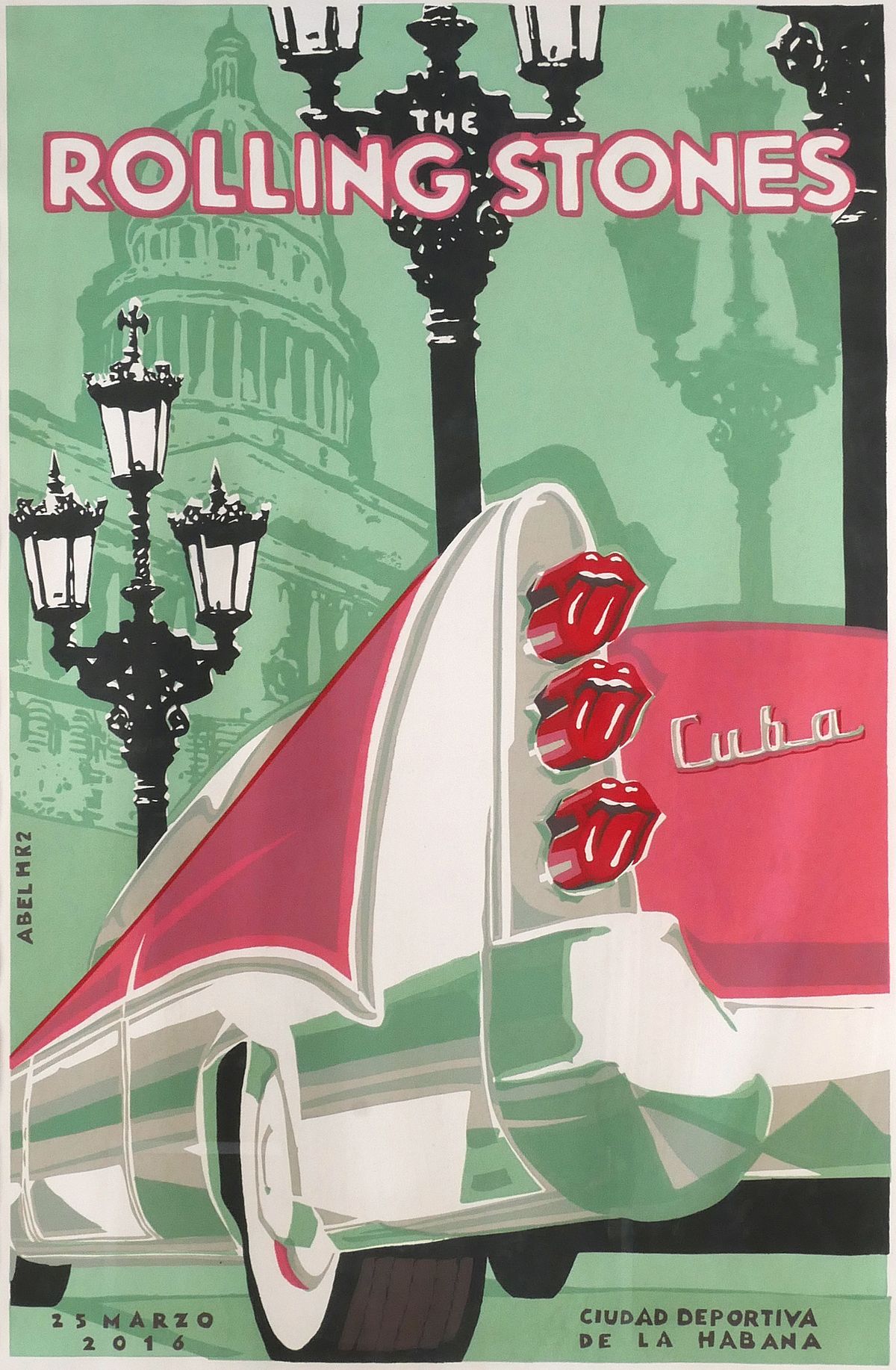 ROLLING STONES Havana Cuba Concert Poster sold at auction on 10th