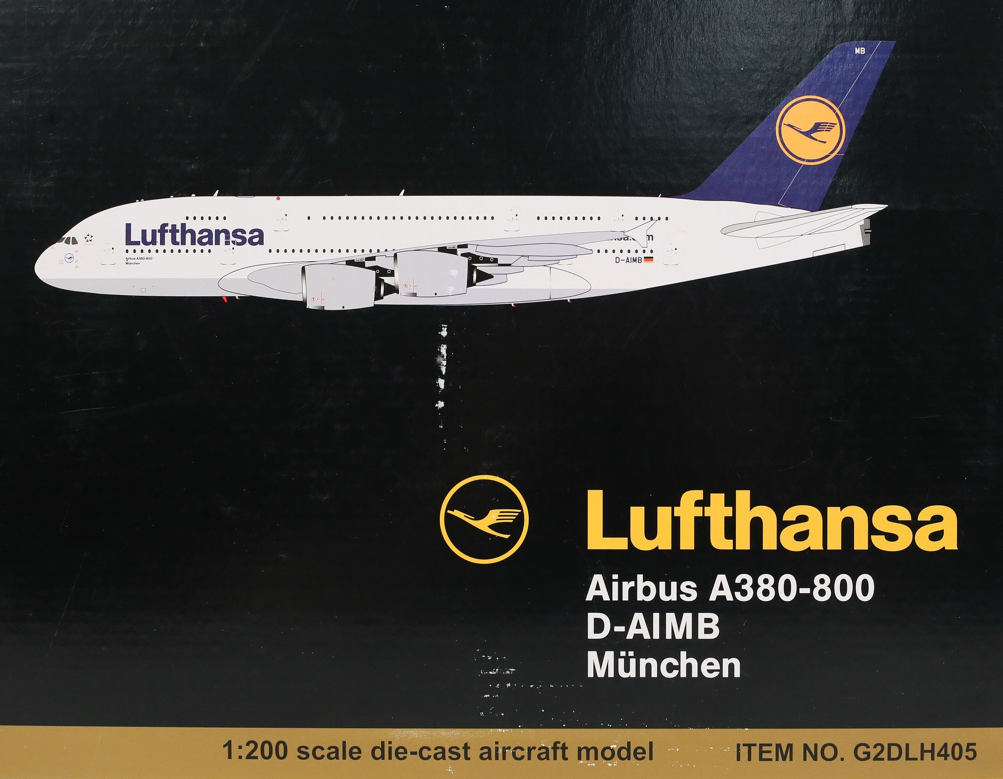 Gemini 200 Lufthansa Airbus A380-800 1:200 Scale sold at auction