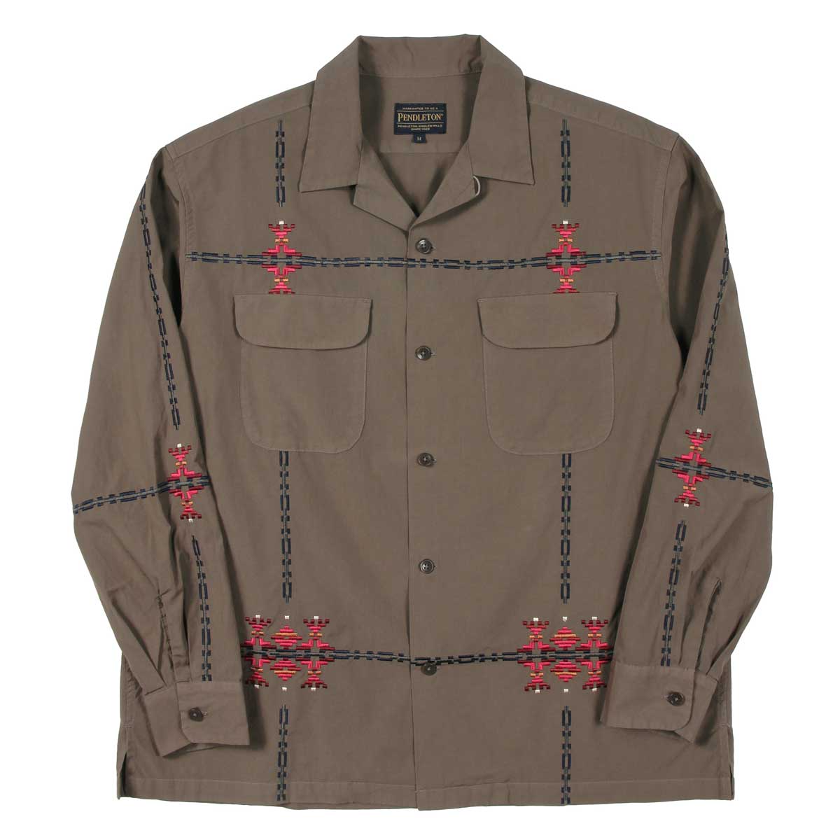 L/S ガーメントダイEMB オープンカラーシャツ | ペンドルトン