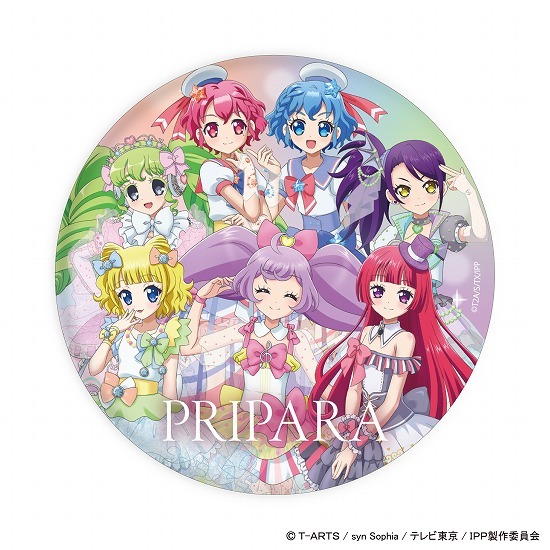 プリパラ 缶バッジ 02 集合デザイン 描き下ろしイラスト｜ホビーの総合