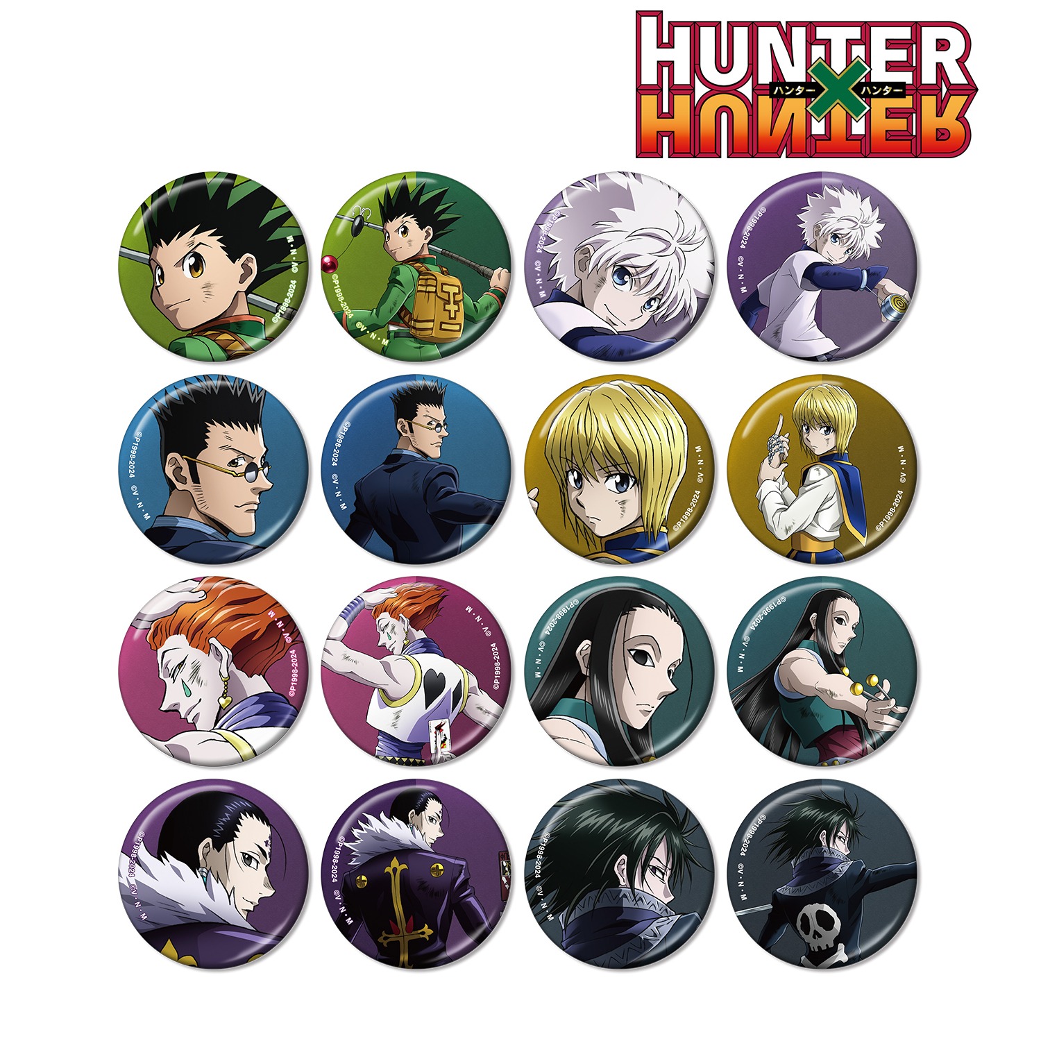 HUNTER×HUNTER オールスター缶バッジ 幻影旅団 クロロ 50点 HUNTER