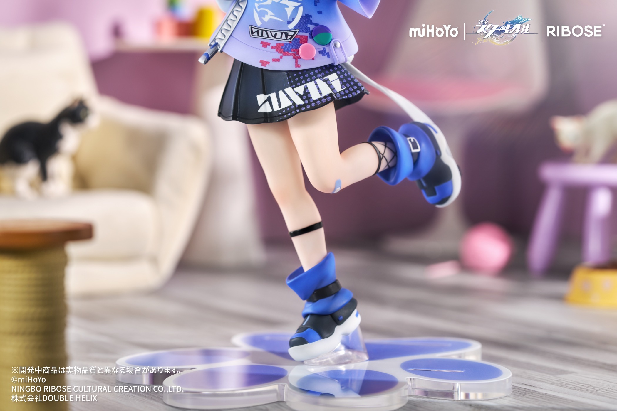 RIBOSE RISE UP+ 崩壊：スターレイル ちびねこシリーズフィギュア 銀狼