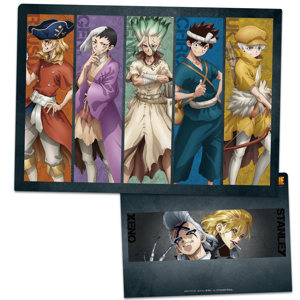 Dr.STONE クリアファイル 千空＆ゲン＆龍水＆クロム＆羽京＆ゼノ