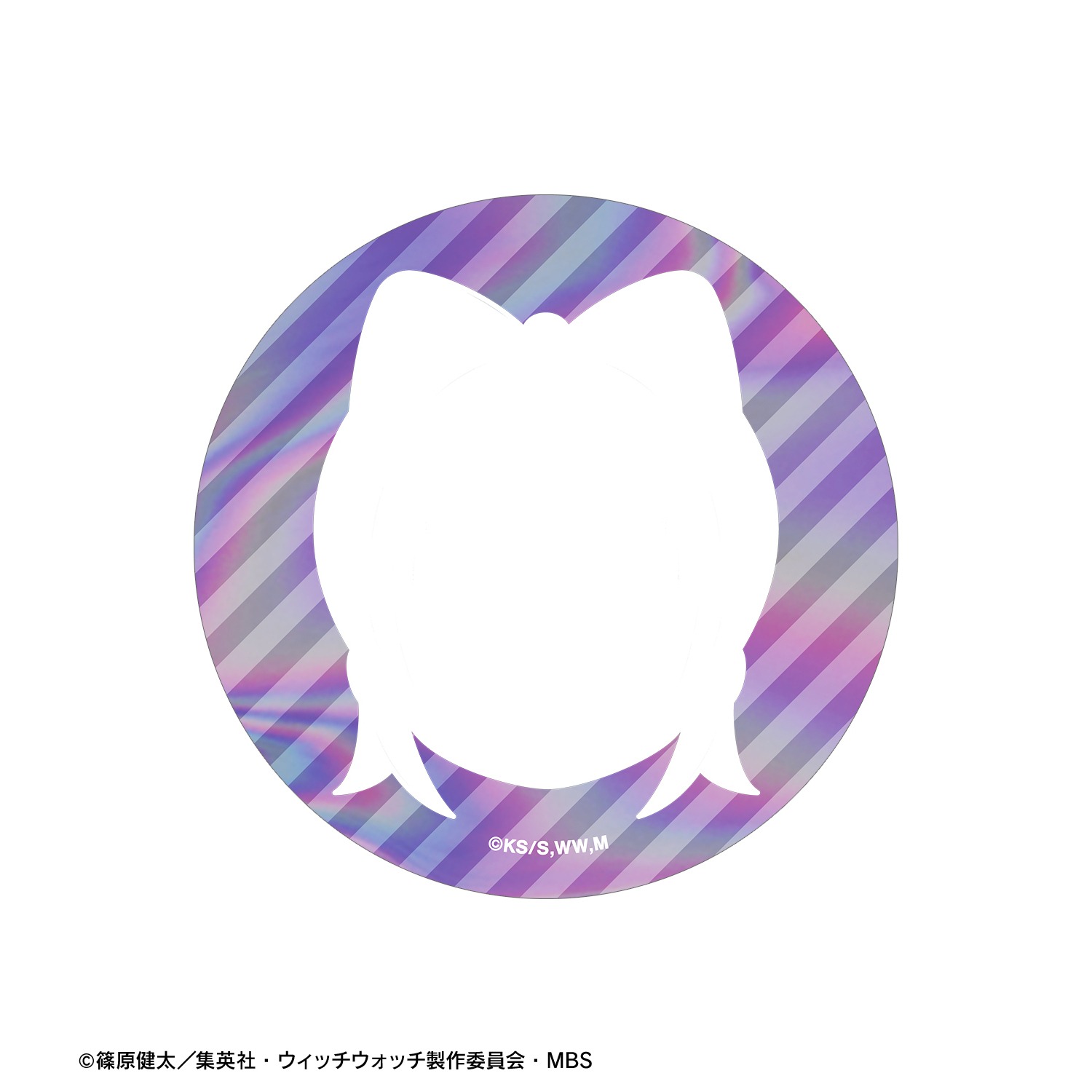 ウィッチウォッチ 宮尾音夢 顔アイコン 76mmオーロラ缶バッジ｜ホビー