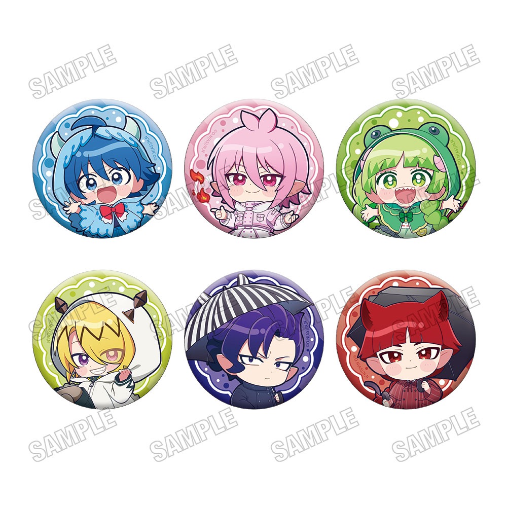 魔入りました！入間くん 描き起こし缶バッジコレクション 雨の日ver. 6