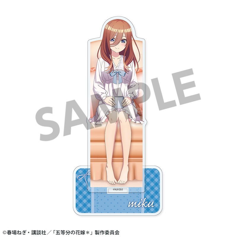 五等分の花嫁＊ 描き下ろしアクリルスタンド 中野三玖 ナイトウェア