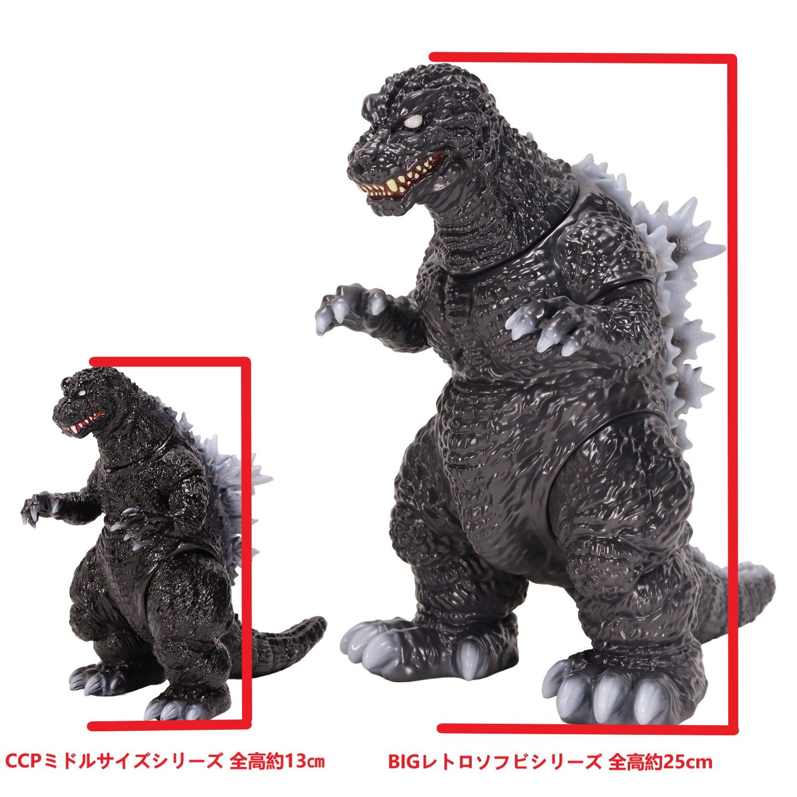 CCP BIGレトロソフビシリーズ ゴジラ（2001）ヒートクリアブルー Ver