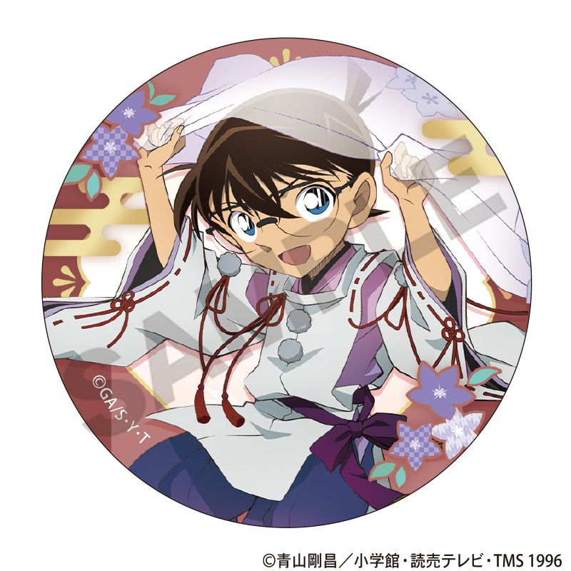 名探偵コナン トレーディング缶バッジ 秋の華和装 10個入り1BOX
