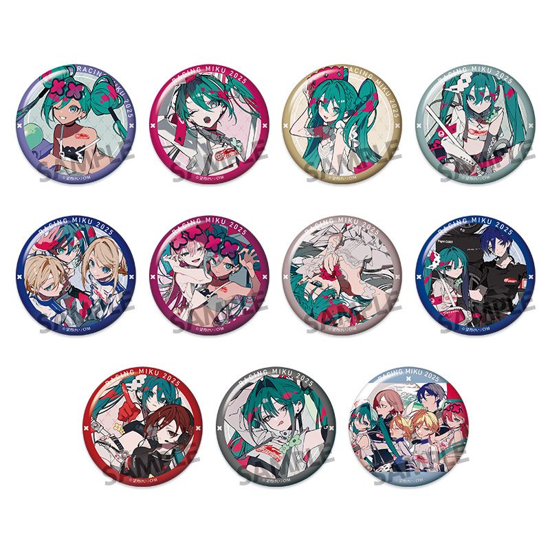 初音ミク ミクの日 レーシングミク 缶バッジ ローソン アクリル