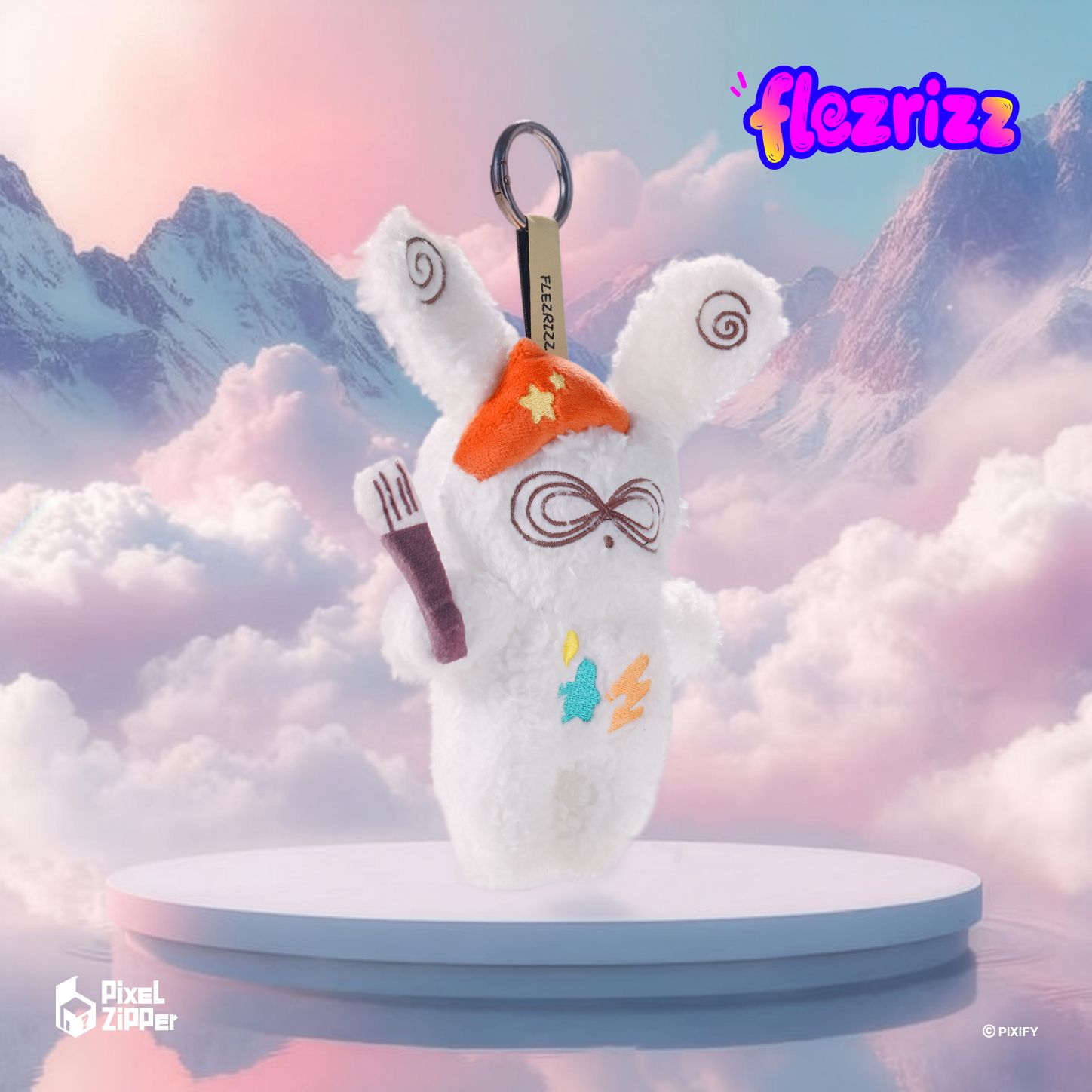 ピクセルジッパー PXF-006 フレッツリッツぬいぐるみキーリング 6個