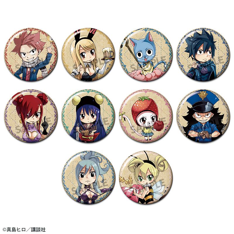 FAIRY TAIL トレーディング缶バッジ 10個入り1BOX｜ホビーの総合通販