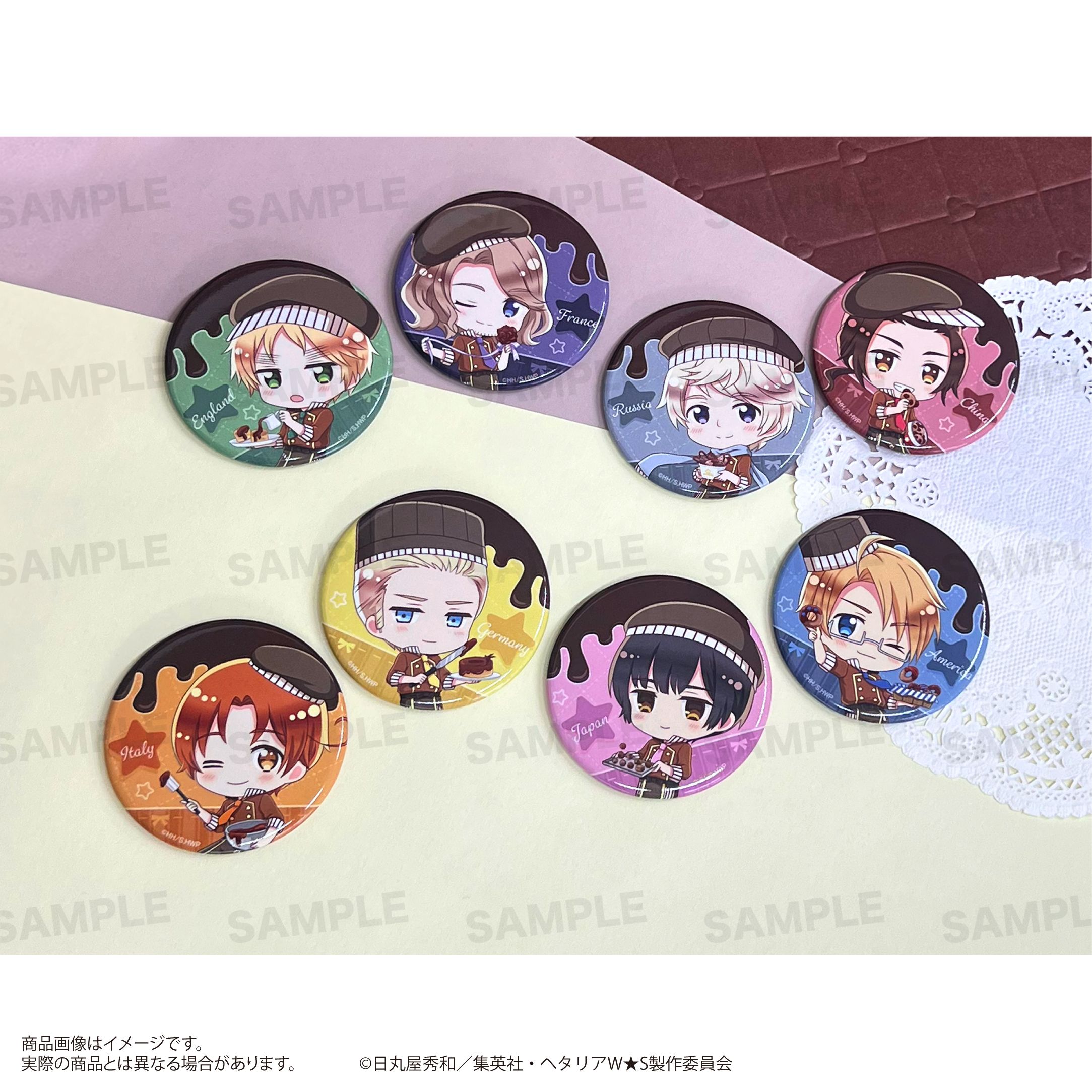 ヘタリア World☆Stars トレーディング缶バッジ きゃらほっぴん