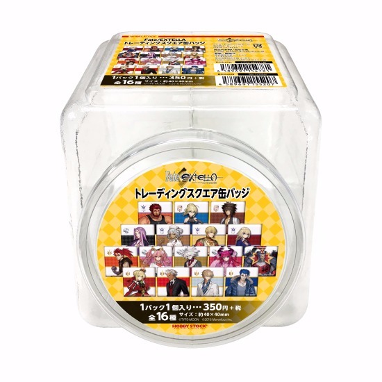 Fate/EXTELLA トレーディングスクエア缶バッジ 50個入り1BOX｜ホビーの