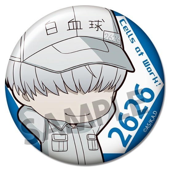HS特典付き】はたらく細胞 缶バッジセット 白血球（好中球）だらけ