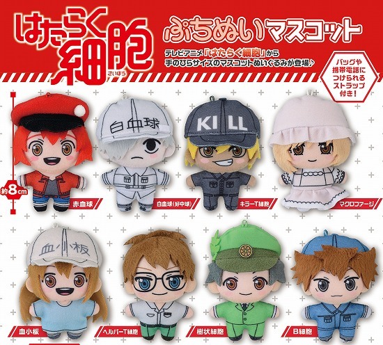 はたらく細胞 ぷちぬいマスコット 8個入り1BOX｜ホビーの総合通販