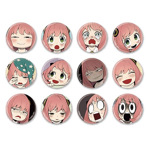 SPY×FAMILY アーニャ表情缶バッジ 12個入り1BOX｜ホビーの総合通販