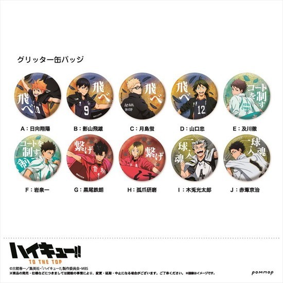 再販】ハイキュー！！ 缶バッジコレクション 横断幕シリーズA 11個入り