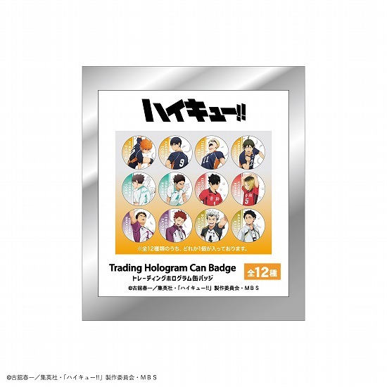 ハイキュー！！ トレーディングホログラム缶バッジ 12個入り1BOX