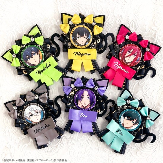 再販】TVアニメ ブルーロック 猫耳付きロゼット＆缶バッジセット 糸師