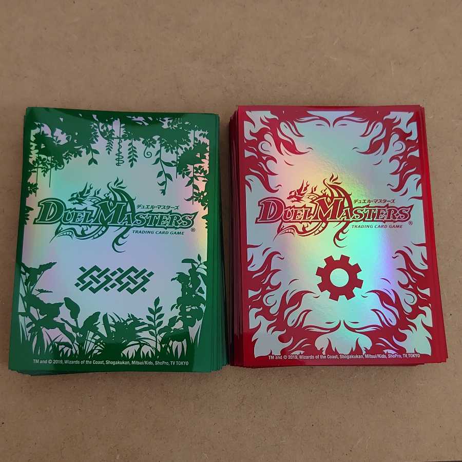 デュエマ公式スリーブ 火文明 自然文明 各40枚の通販 トリメティック