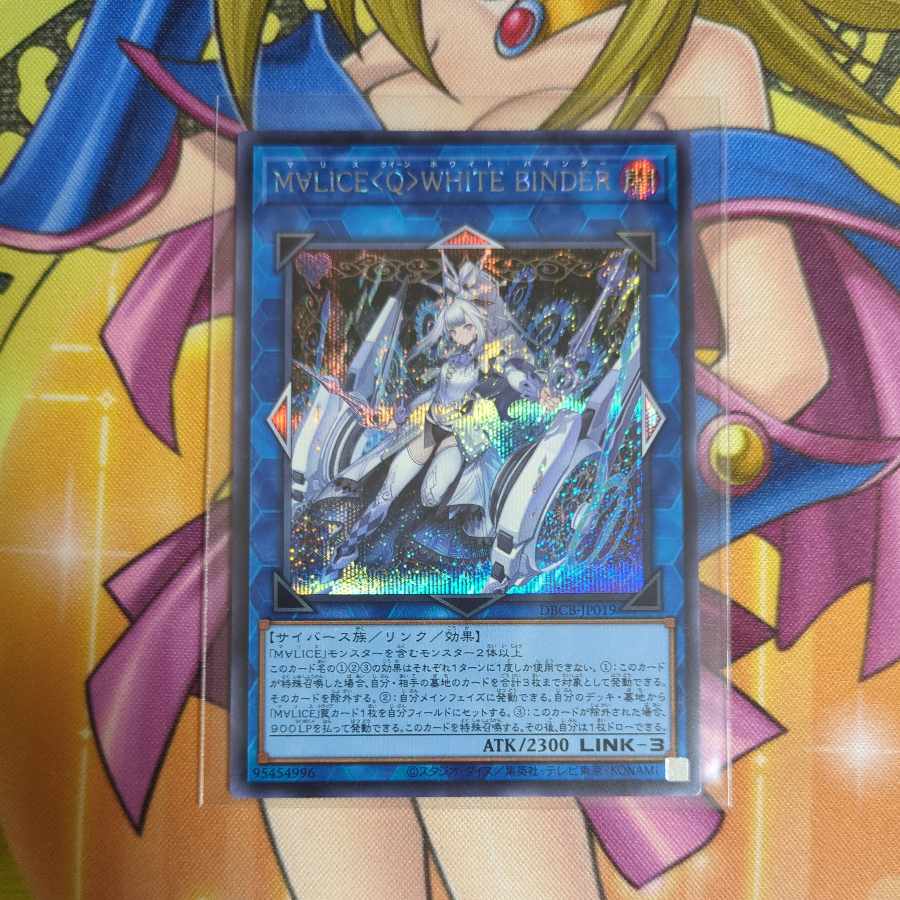 M∀LICE〈Q〉WHITE BINDER シークレットレア DBCB-JP019 遊戯王 1枚の