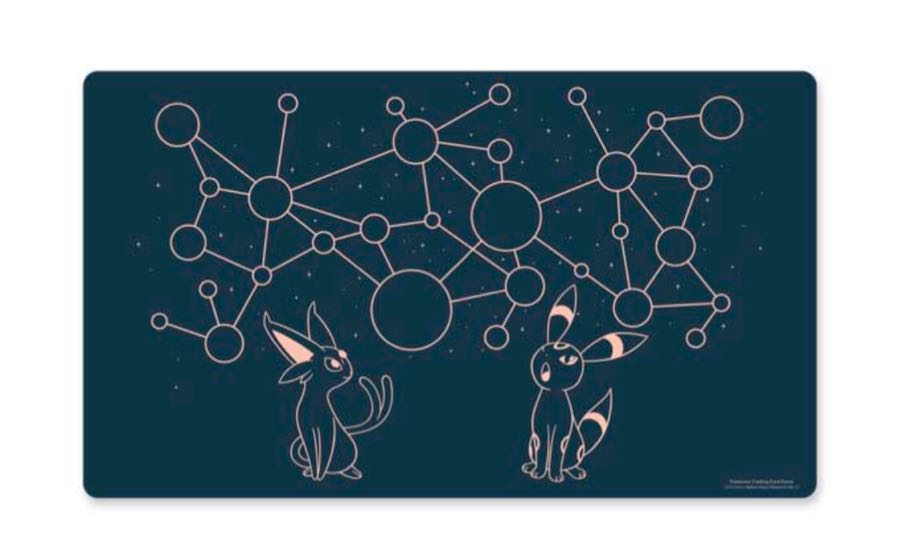 海外限定 ポケモン公式プレイマット エーフィ&ブラッキー 1枚の通販