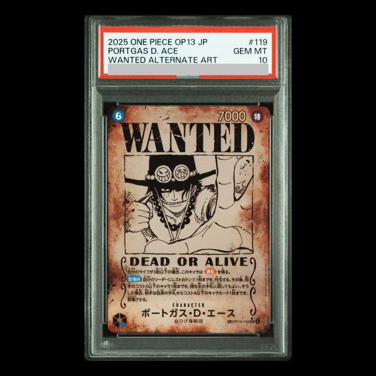 エース 手配書 パラレル SP OP13-119 PSA10鑑定済〕ポートガス・D