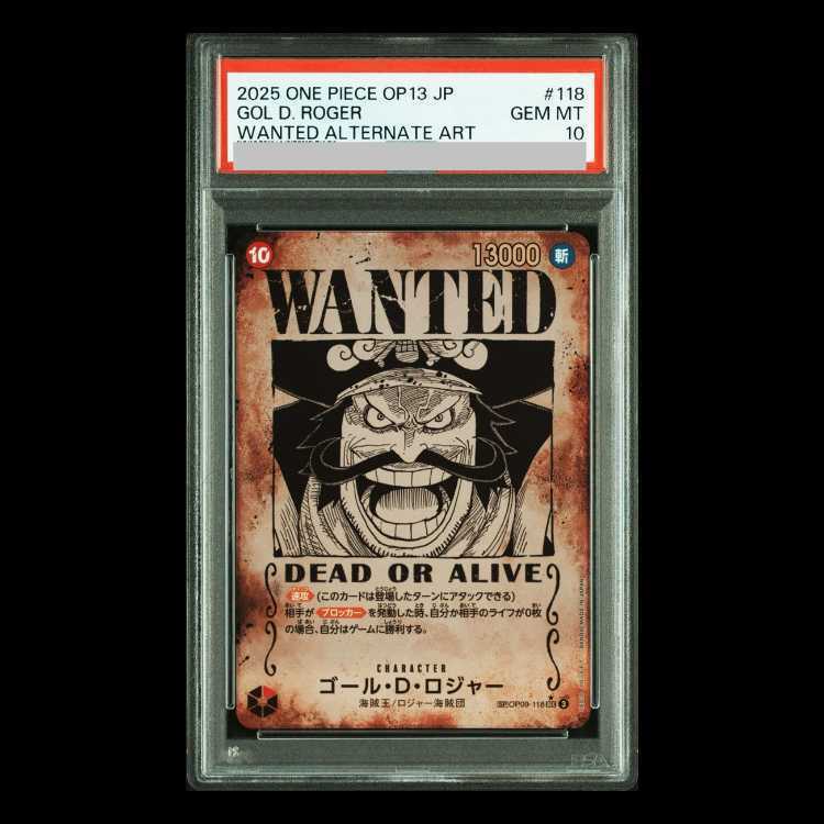 PSA10】ゴール・D・ロジャー(パラレル) SP OP09-118 1枚の通販 magi
