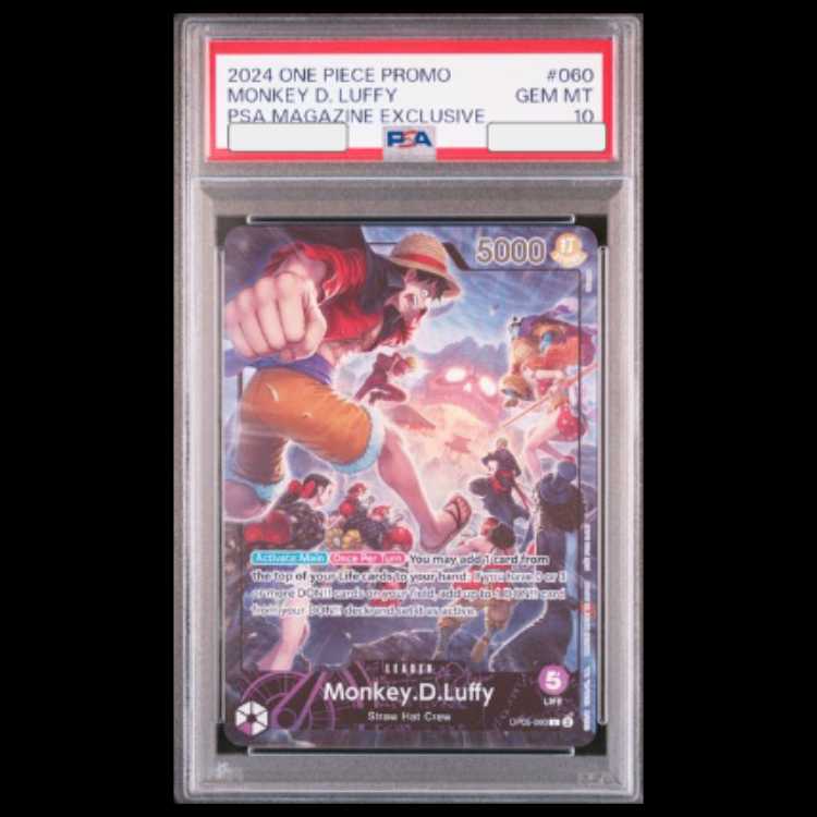 PSA10】 モンキー・D・ルフィ[英語版] illust:tatsuya OP05-060 1枚の