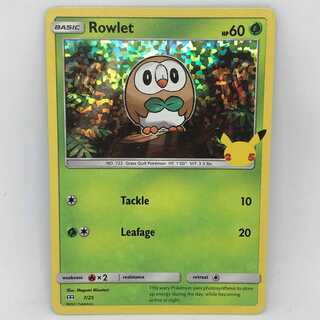 ポケモンカード 海外 マクドナルド限定 モクロー ホロ 25周年 プロモ