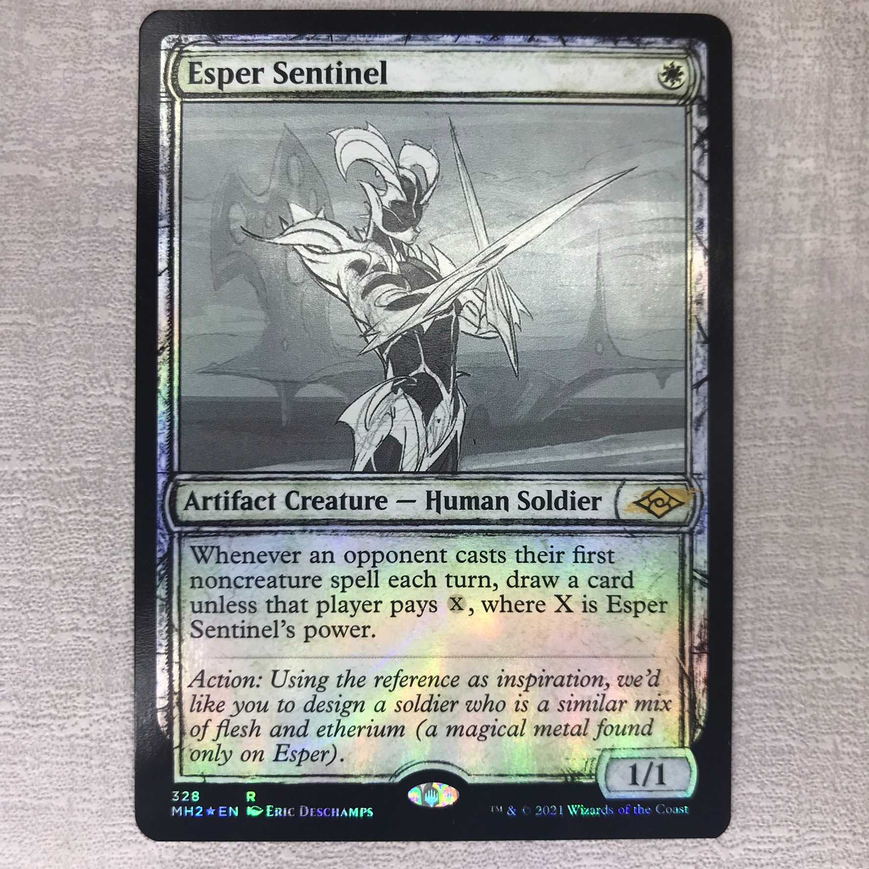 エスパーの歩哨/Esper Sentinel 英語 スケッチ FOIL 1枚の通販 Iroha