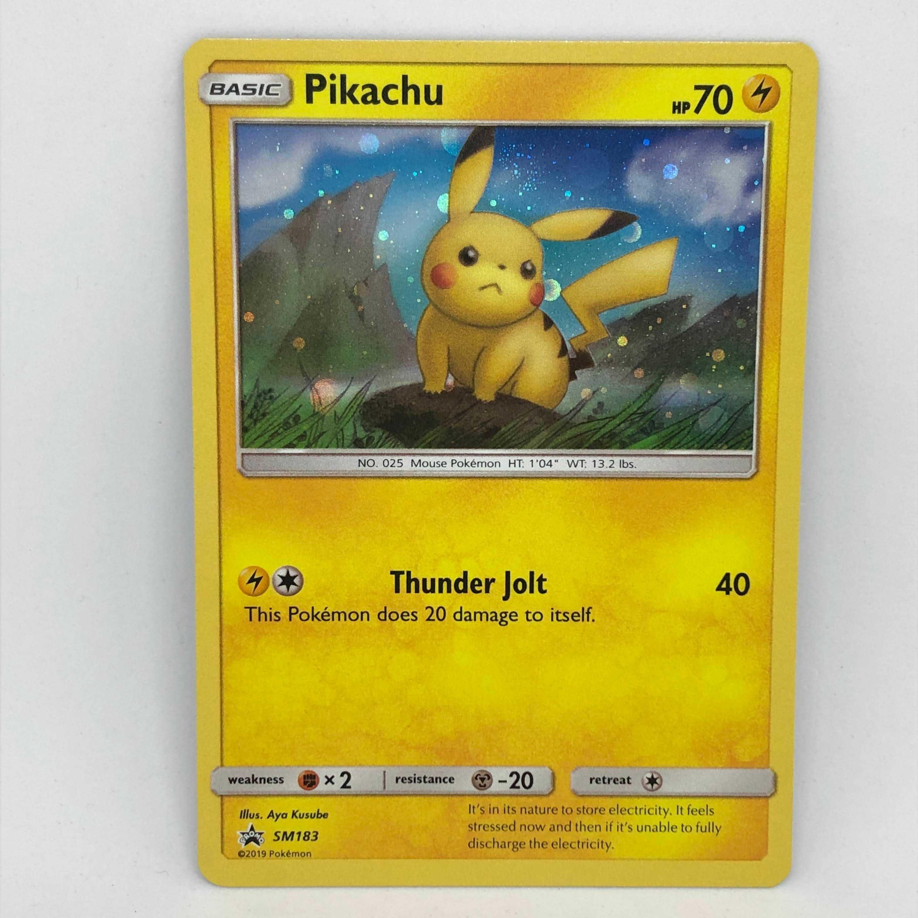 ポケモンカード 海外 ピカチュウ でんげき プロモ ホロ SM 英語 1枚の