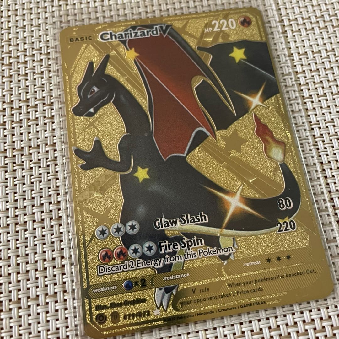 英語版 ポケモンカード リザードン V 金属 シャイニースター SSR 色