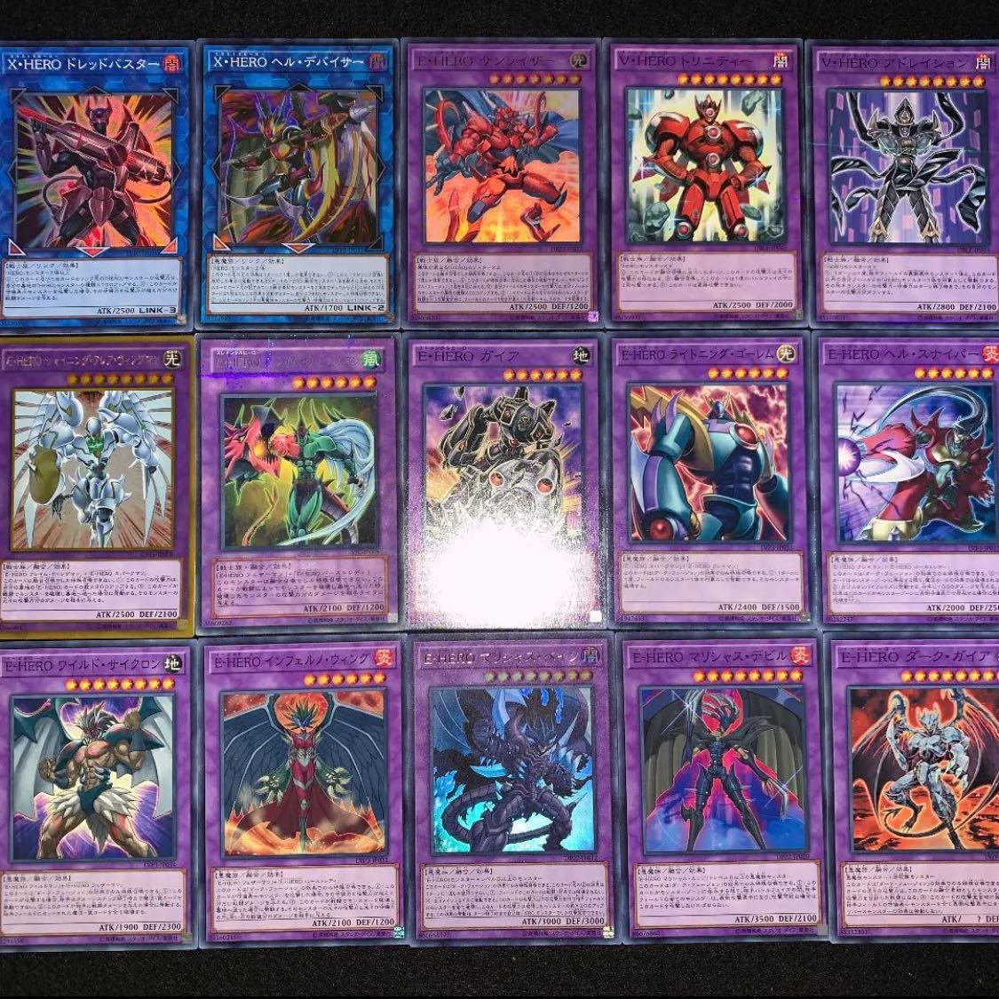 遊戯王 本格構築イービルHEROデッキ40枚＋E X15枚 遊戯王 本格構築 40