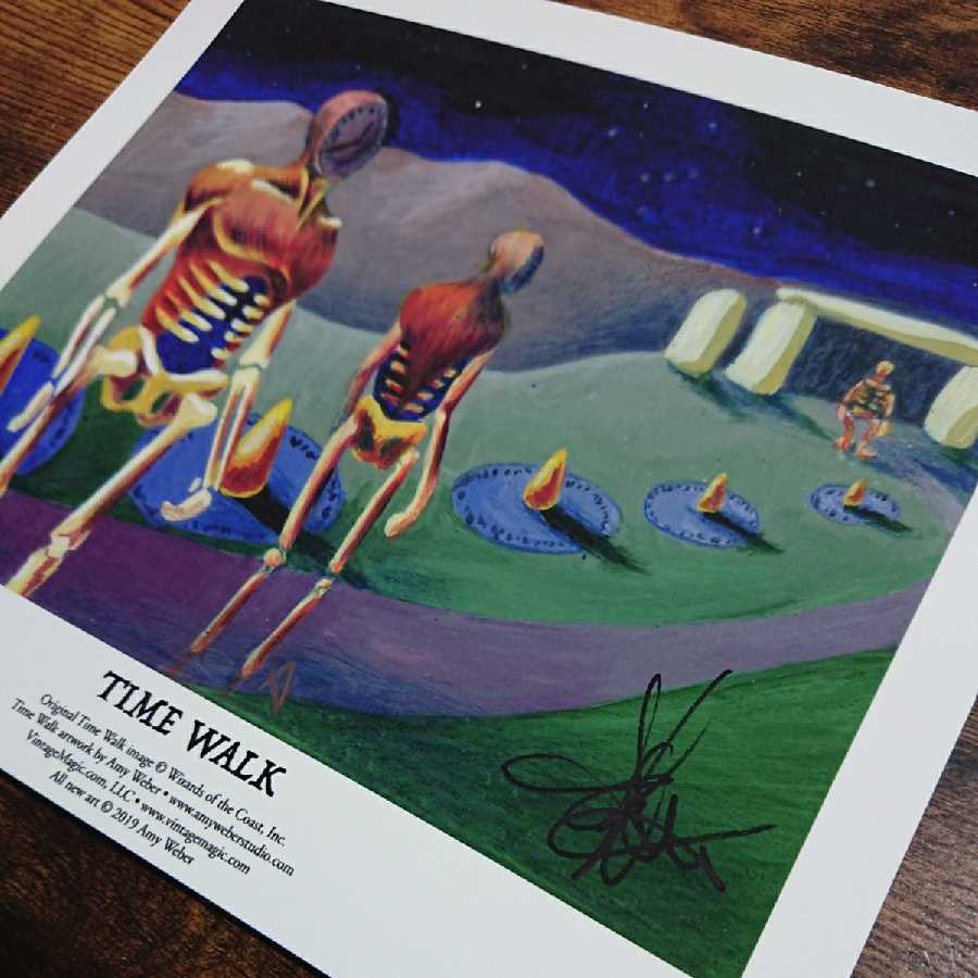 Time Walk》Amy サイン入りアートプリント/複製原画 1枚の通販