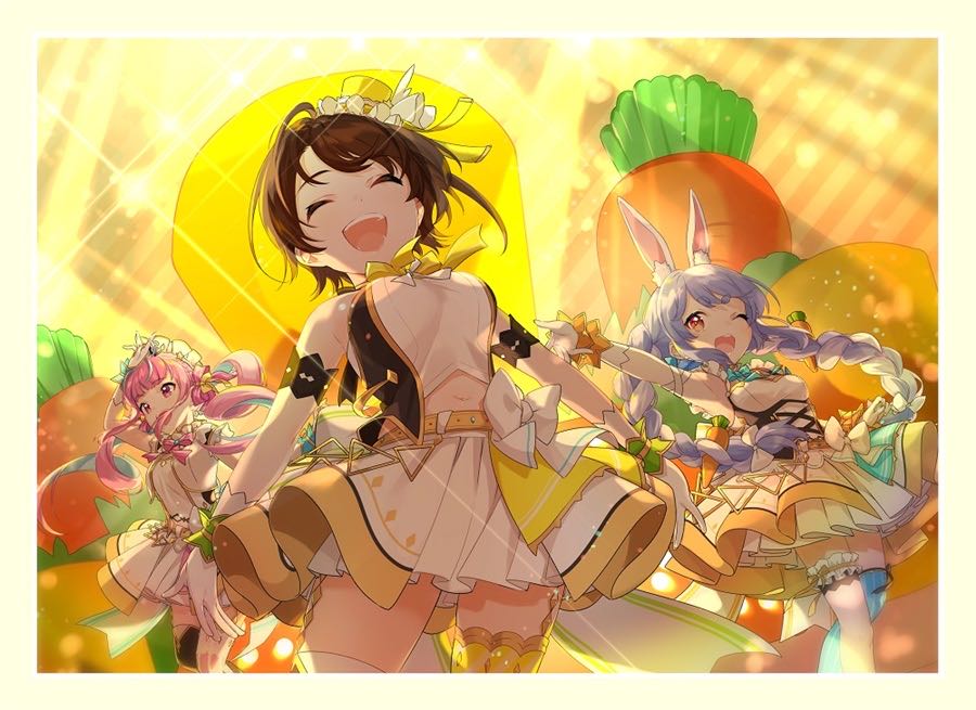 ホロライブ」兎田ぺこら＆大空スバル＆湊あくあ スリーブ 新品未使用品