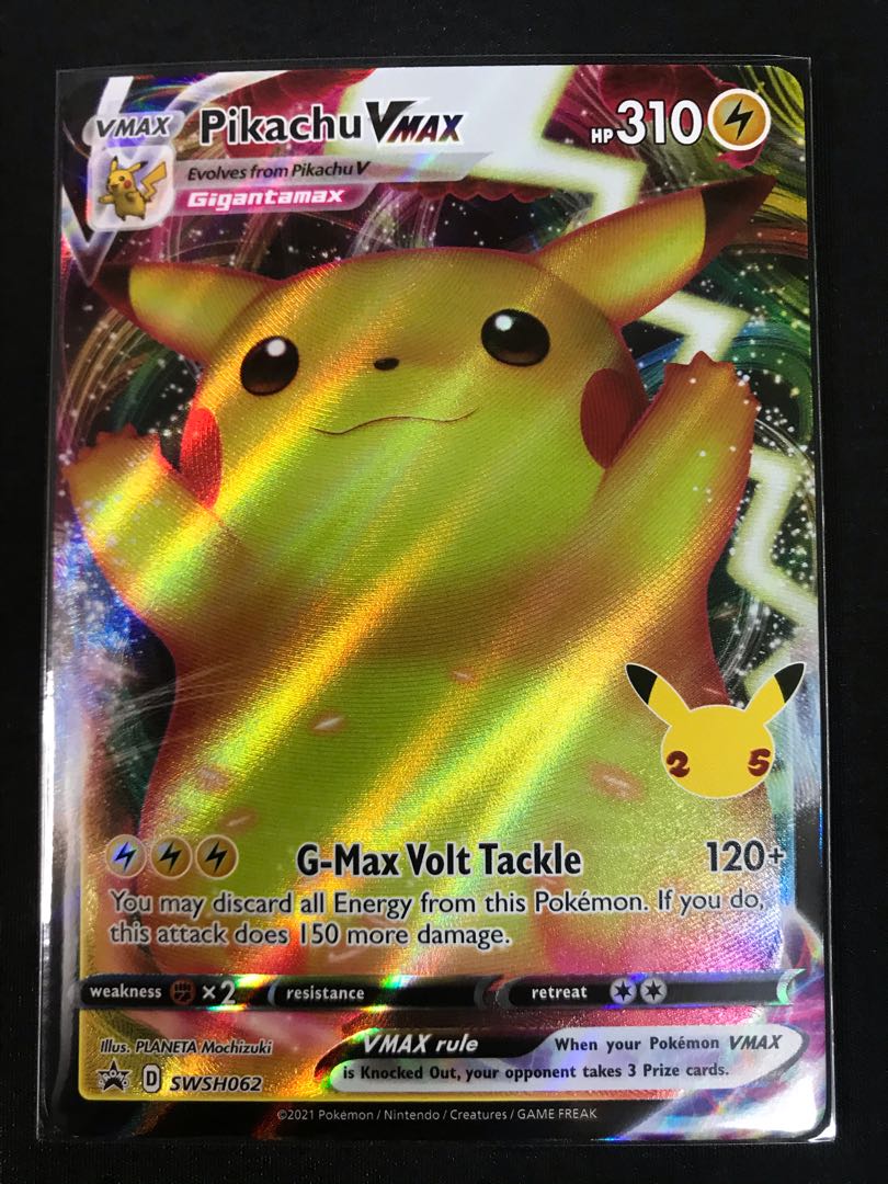 ピカチュウVMAX 英語1枚 プロモ 25th Anniversary 1枚の通販 ゴリオ