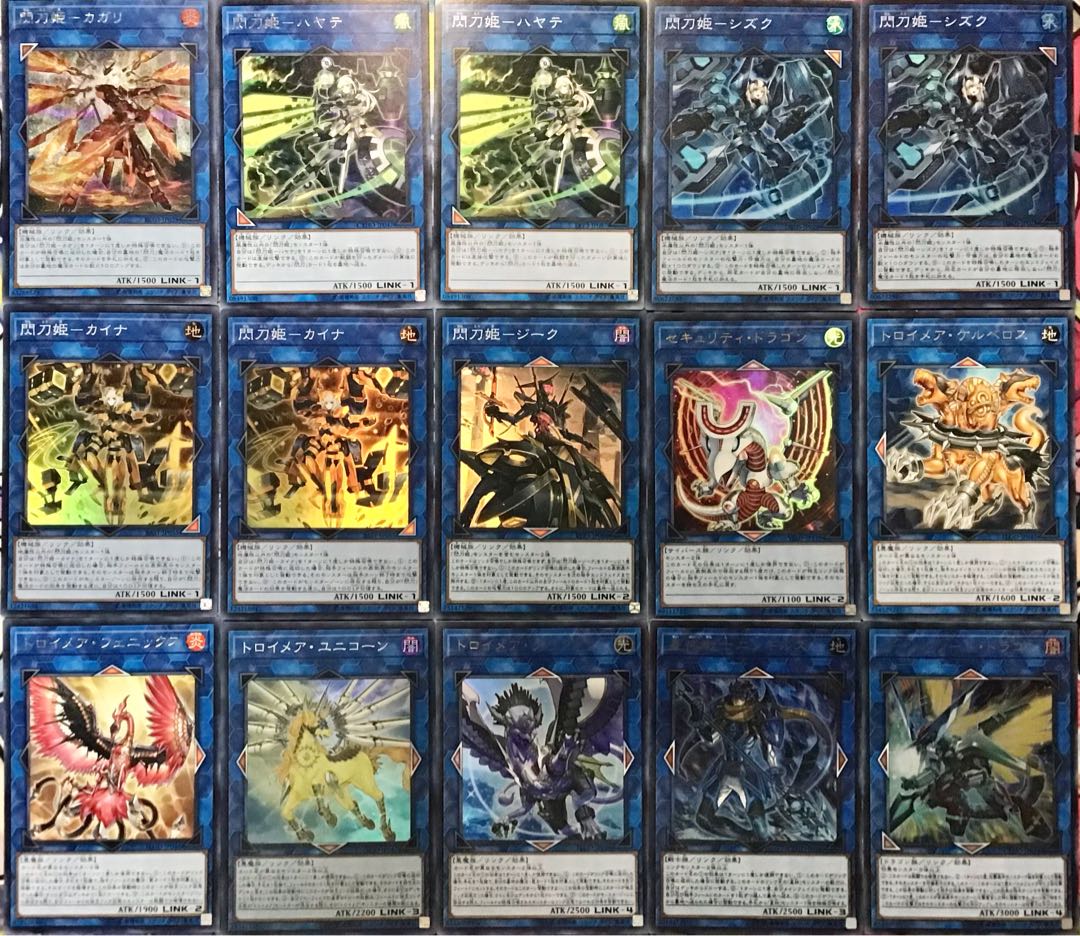 本格構築【閃刀姫】デッキ メイン＆EX15枚＆三重スリーブ 15枚の通販