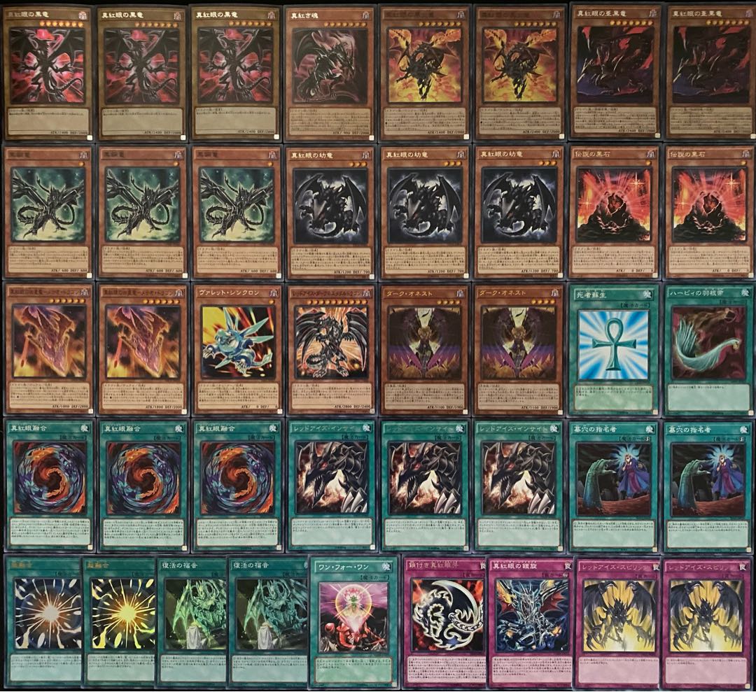 遊戯王 新規採用 レッドアイズデッキ メイン＋EX 1枚の通販 さよしぐ