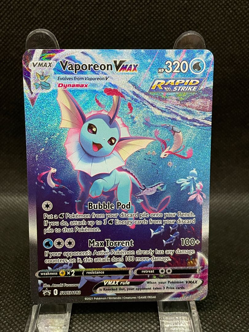 夏ポケカイラスト】シャワーズvmax 英語版 プロモ 1枚の通販 Puri